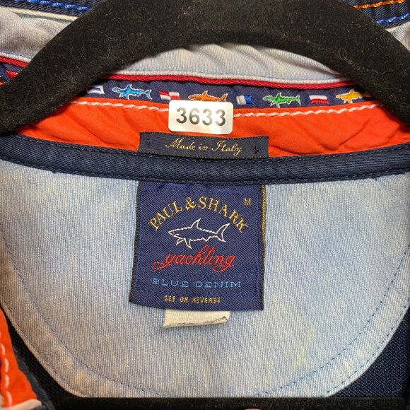 Paul Shark Sweater Mens M Dark Navy Yachting Denim Pullover - Picture 6 of 10